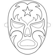 Lucha Mask Coloring Competition Entries
